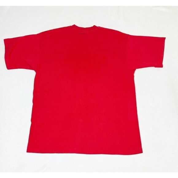 Vintage 90s Beale Street Memphis T-Shirt Red XL Tourist Blues Music Single Stitc - Picture 3 of 9